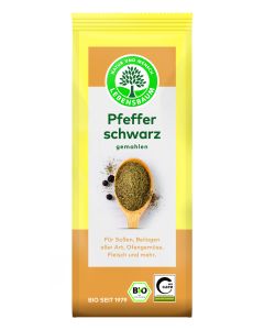 6er-Pack: Pfeffer schwarz, gemahlen, 50g