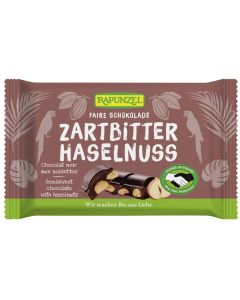 Zartbitter Schokolade 60% Kakao mit Haselnuss HIH, 100g