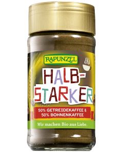 6er-Pack: Halbstarker Instant 50% Getreidekaffee & 50% Bohnenkaffee, 100g