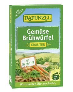 Gemüse-Brühwürfel mit Kräutern, mit Bio-Hefe, 8ST