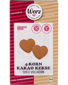 6er-Pack: 4-Korn Kakao Kekse, 150g