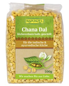 Chana Dal, Kichererbsen halb, geschält, 500g