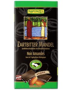 Zartbitter Schokolade 55% Kakao mit Mandelstückchen HIH, 80g