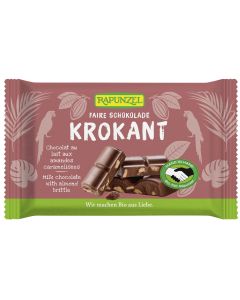 Vollmilch Schokolade mit Mandelkrokant HIH, 100g