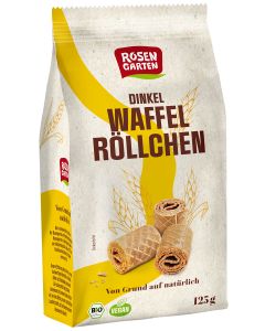 6er-Pack: Dinkel-Waffelröllchen Natur, 125g