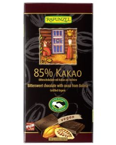 Bitterschokolade 85% Kakao HIH, 80g