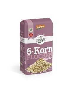 6er-Pack: 6-Korn Flocken, ohne Weizen, 500g