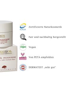 Arganöl Pflegecreme trocken, 50ml