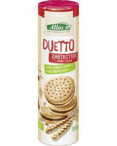 12er-Pack: Duetto-Doppelkeks Zartbitt., 330g