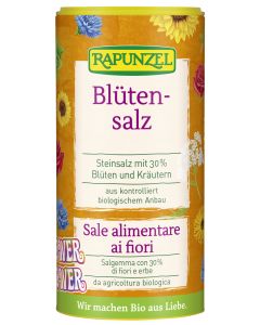 Blütensalz "Flower Power", Steinsalz mit 30% Blüten und Kräutern, 90g