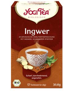 6er-Pack: Yogi Tea Ingwer, 30,6g