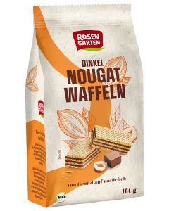 6er-Pack: Dinkel Nougat Waffeln, 100g