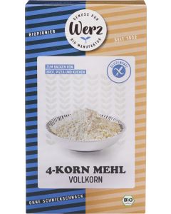 5er-Pack: 4-Korn-Vollkornmehl, 1kg