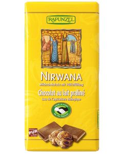 12er-Pack: Nirwana Milchschokolade mit Praliné-Füllung HIH, 100g
