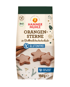 8er-Pack: Orangensterne in Vollmilch, 150g