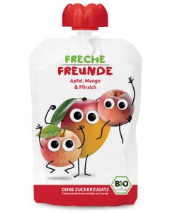 6er-Pack: Quetschmus Pfirsich Mango, 100g