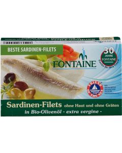 10er-Pack: Sardinen ohne Haut & Gräten in BIO Olivenöl, 120g