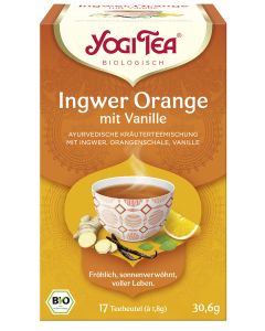 6er-Pack: Yogi Tea Ingwer Orange, 30,6g