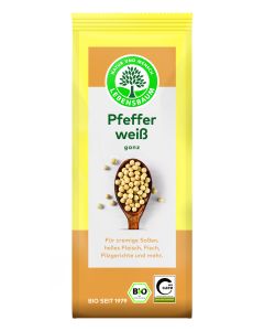 6er-Pack: Pfeffer weiß, ganz, 50g