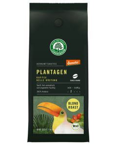 6er-Pack: Plantagen Kaffee helle Röstung - ganze Bohne, 250g