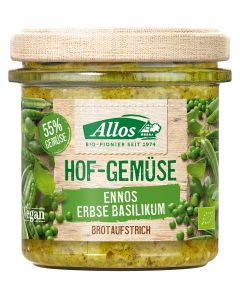 6er-Pack: Hofgemüse Ennos Erbse Basil, 135g