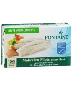 10er-Pack: Makrelen-Filets Tomat-Curry, 125g