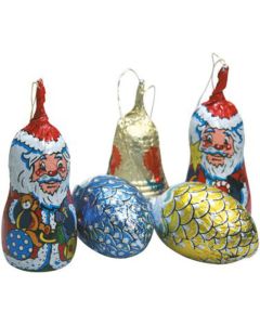 6er-Pack: Schokoladen-Christbaumbehang, 62,5g