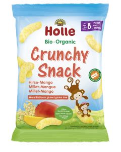 8er-Pack: Crunchy Snack Hirse Mango, 25g