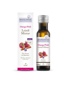 Omega pink Leinöl Mixtur, 100ml