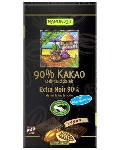 12er-Pack: Bitterschokolade 90% Kakao mit Kokosblütenzucker HIH, 80g