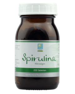 Spirulina Mikroalgen, 200 Tabletten