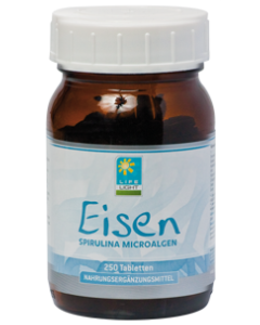 Eisen Spirulina hefefrei, 250 Tabletten